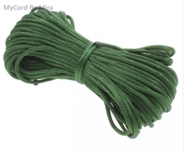 Satinband Durchmesser 3mm, Farbe GRÜN